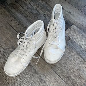 White High Top Vans